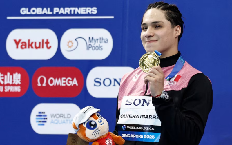 Osmar Olvera brilla en el trampolín de 1 m con medalla de oro en los Juegos Centroamericanos y del Caribe 2026