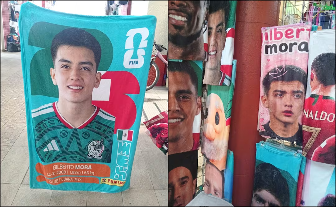 Gilberto Mora es todo un éxito en la venta de cobijas, toallas y edredones con su imagen
