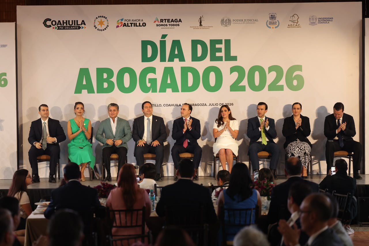 EN COAHUILA TENEMOS ESTADO DE DERECHO GRACIAS AL TRABAJO DE LAS Y LOS ABOGADOS: MANOLO