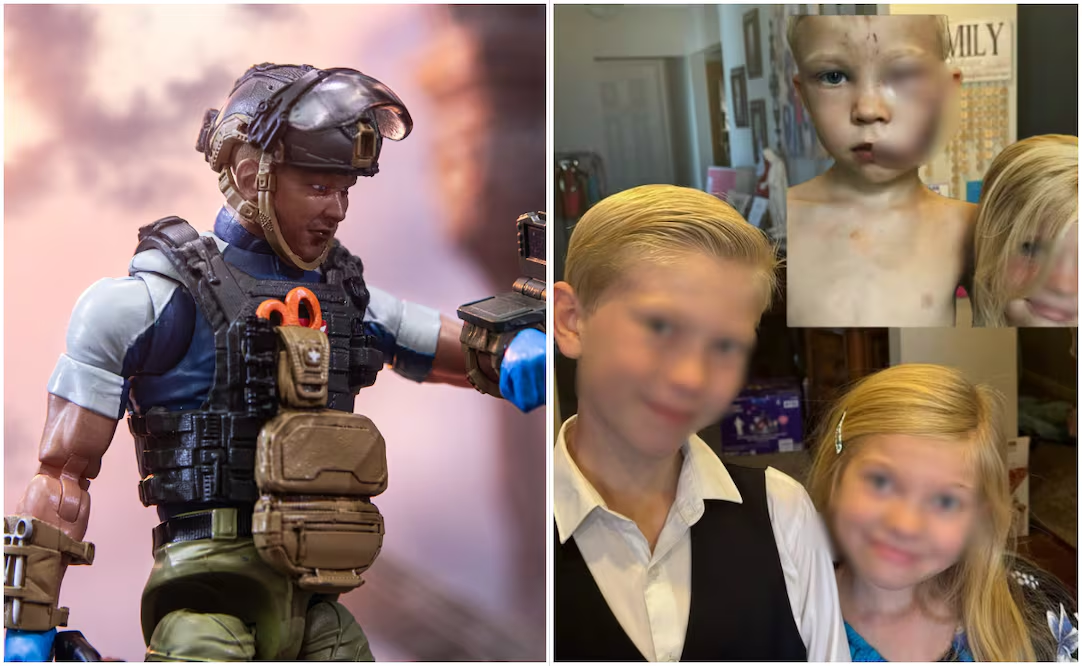 Niño Bridger Walker inspira figura de acción «Pulse»; salvó a su hermana menor de ataque de perro