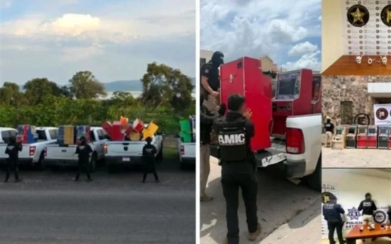 Aseguran tragamonedas en Michoacán y Sonora ligadas al narco