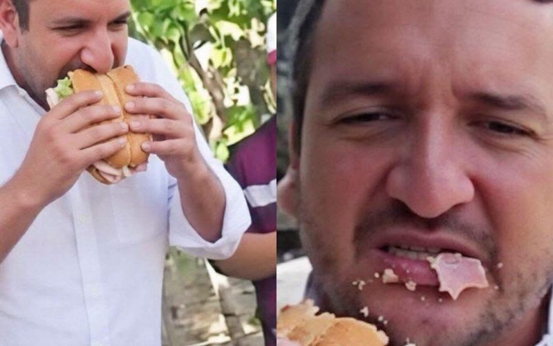 HIJO DE AMLO PRESUME “AUSTERIDAD” COMIENDO TORTAS EN TABASCO