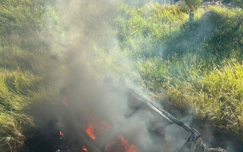 Muere calcinado en la carretera federal 57