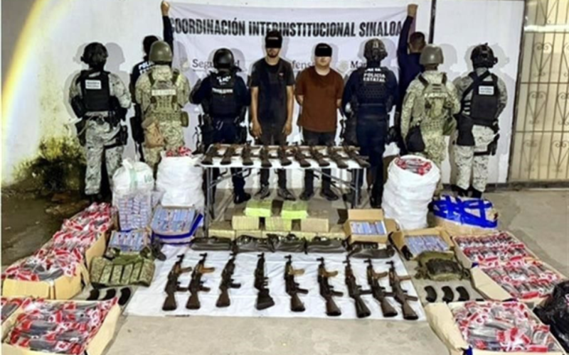 CAEN 2 DEL CARTEL DEL PACÍFICO; MILITARES INCAUTAN ARMAMENTO
