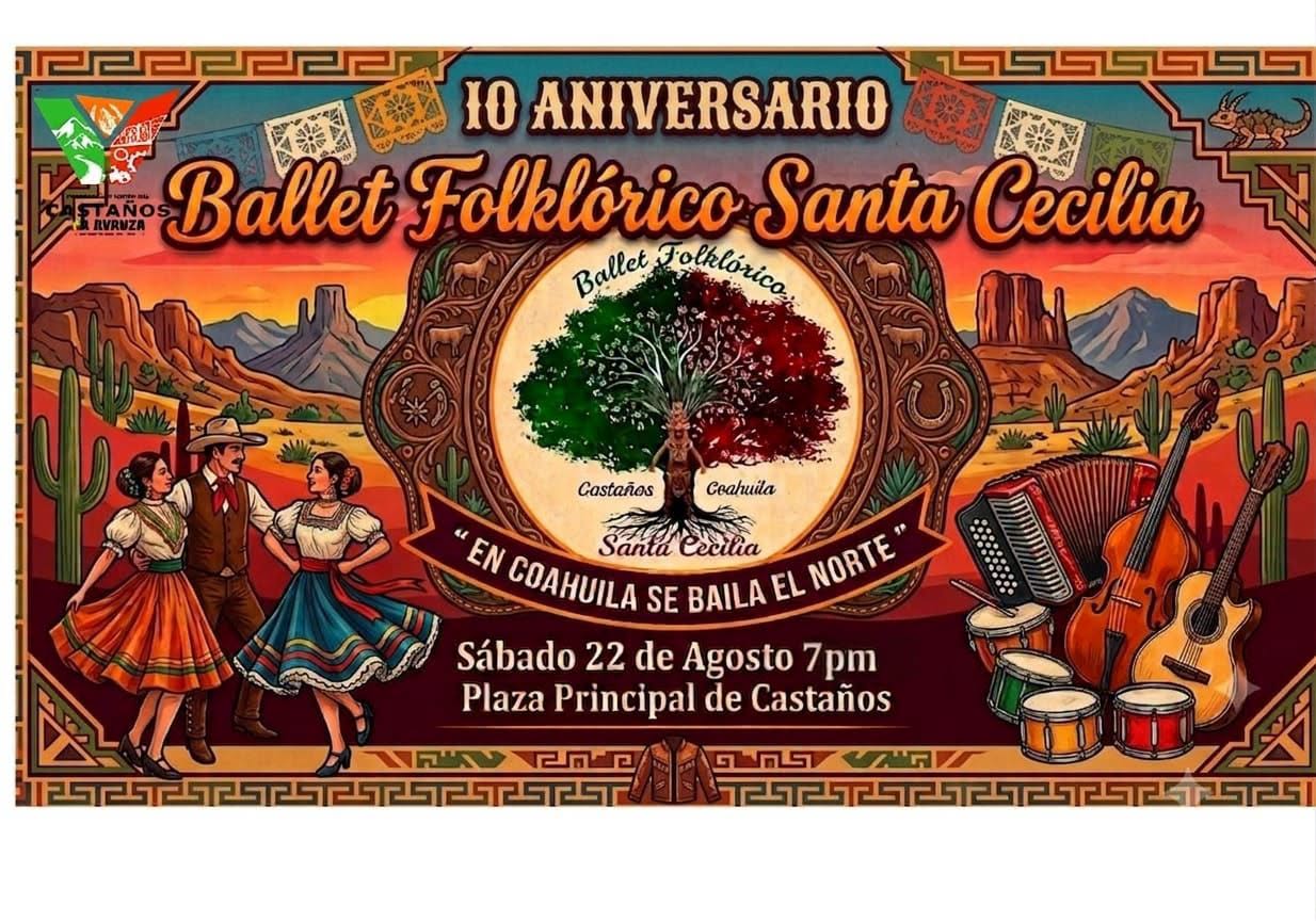 Invitan a celebrar aniversario de Ballet Folklórico Santa Cecilia
