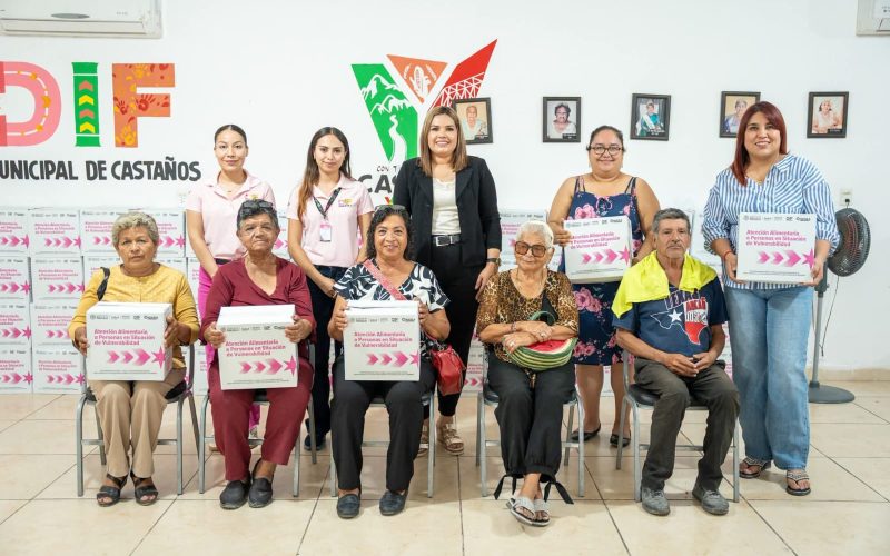 Entrega Castaños el Programa Alimentario