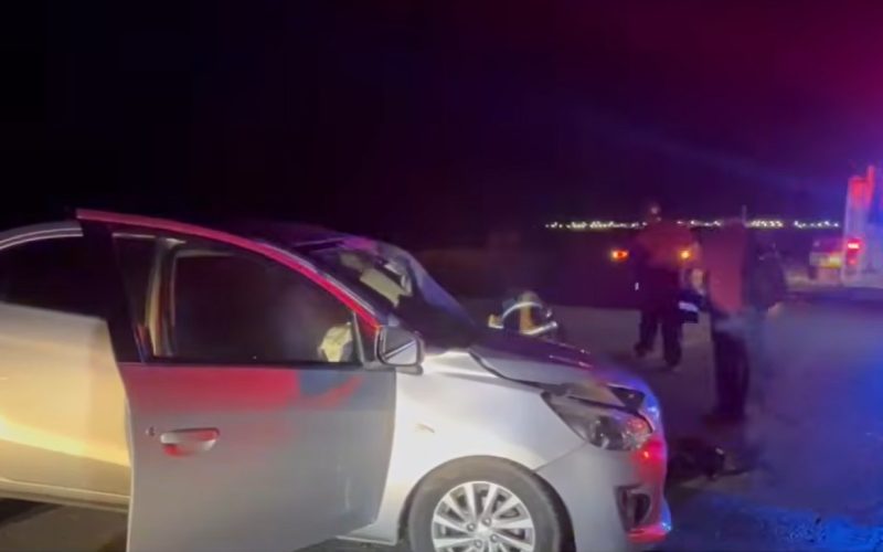 Lo prensan en choque frontal en Derramadero