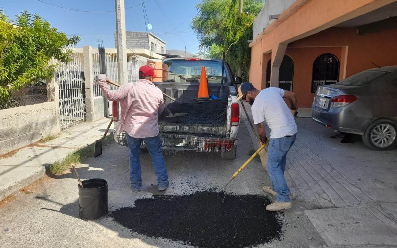 Mantiene programa permanente de bacheo