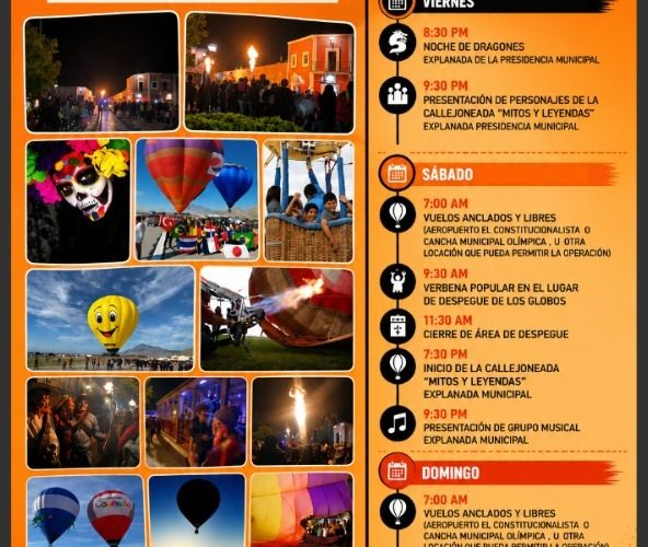 Anuncian décimo Festival de Globos