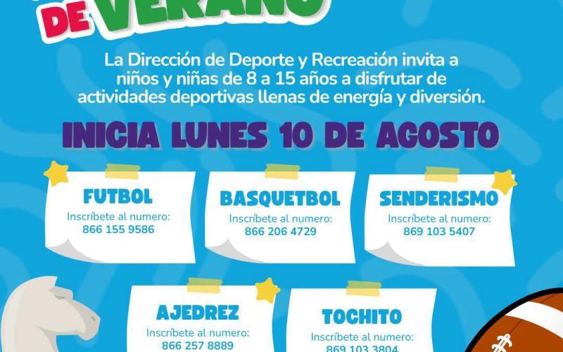 Cuatro Ciénegas promueve el deporte durante el verano