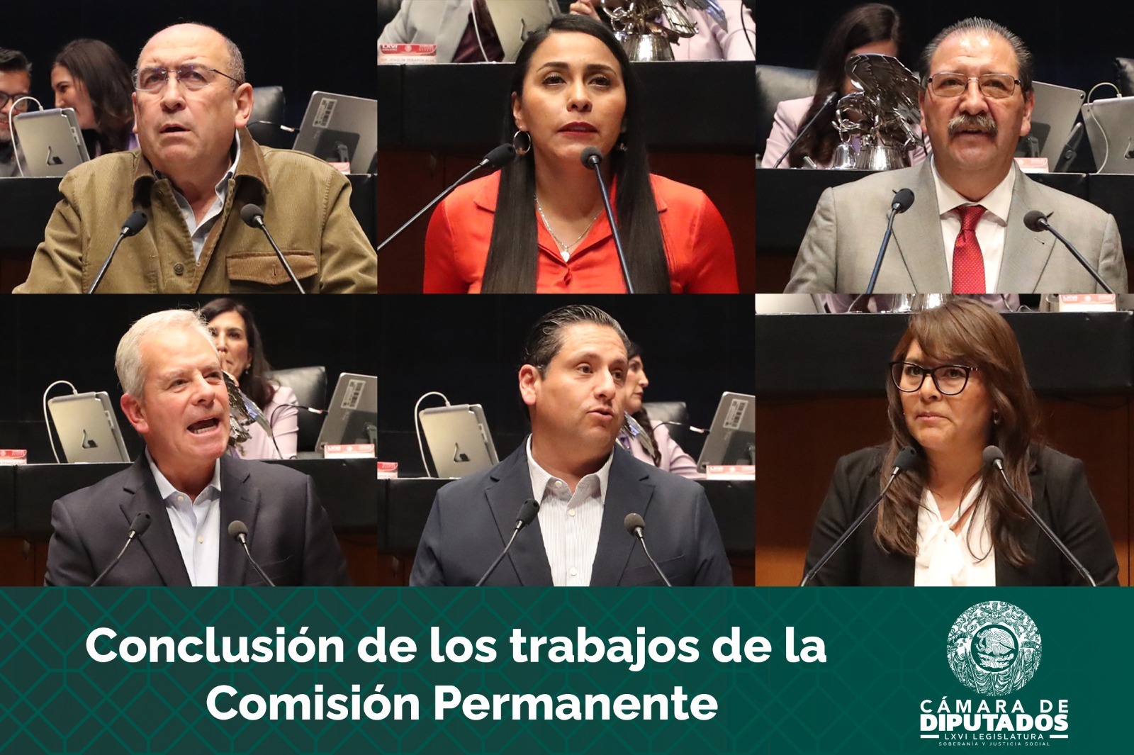 Diputadas y diputados fijan postura con motivo de la conclusión de trabajos de la Comisión Permanente