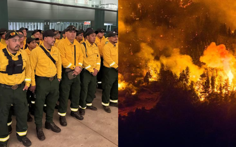 México refuerza ayuda a Canadá en combate a incendios forestales; envía equipo de 103 brigadistas a la Columbia Británica