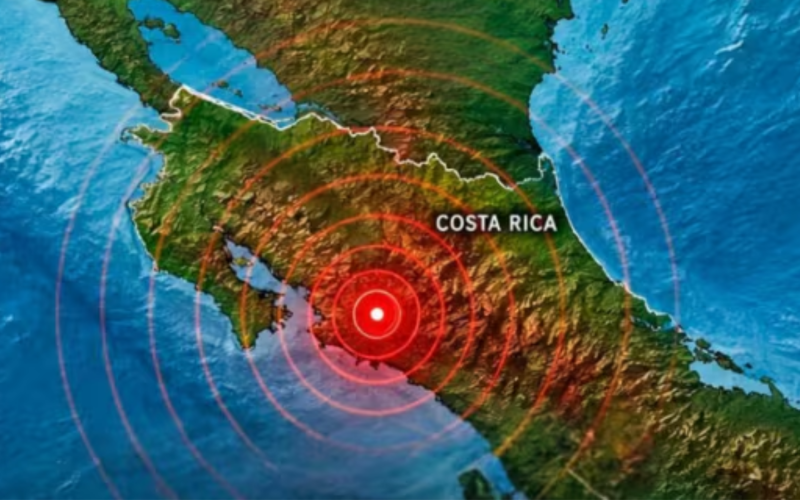 Costa Rica registra sismo de 5 con varias réplicas; por el momento no hay daños materiales ni personas afectadas