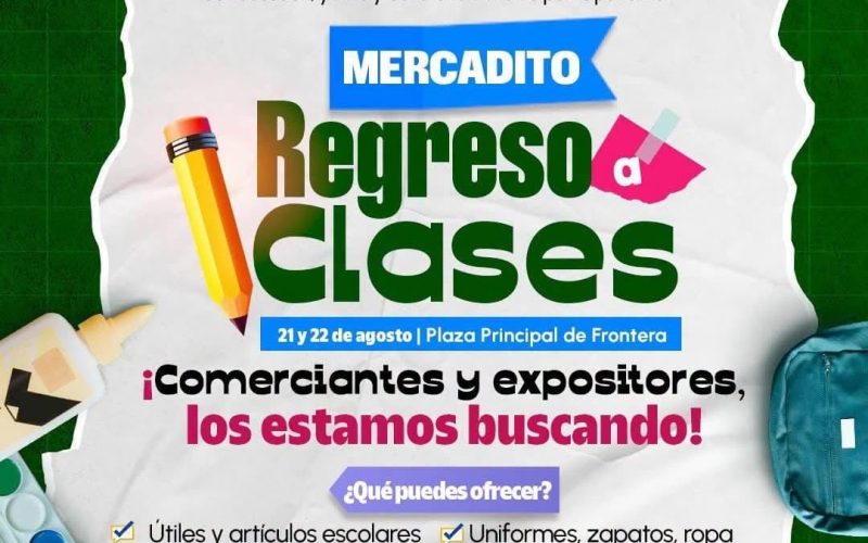 Alista Frontera feria para regreso a clases