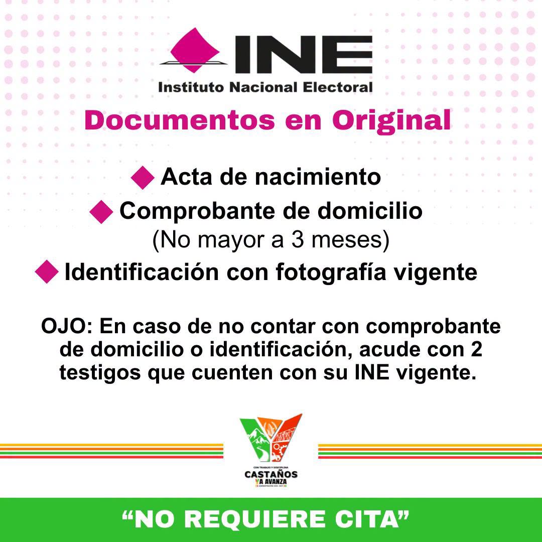 Castaños anuncia atención del INE