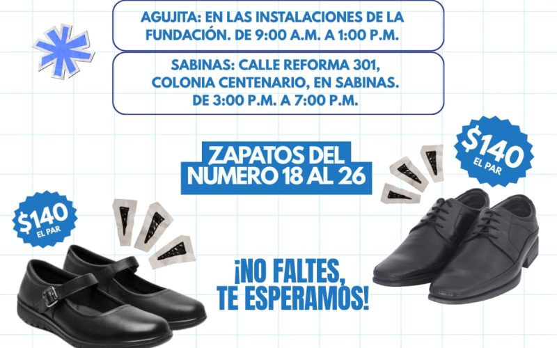 Ofertarán calzado escolar en Sabinas