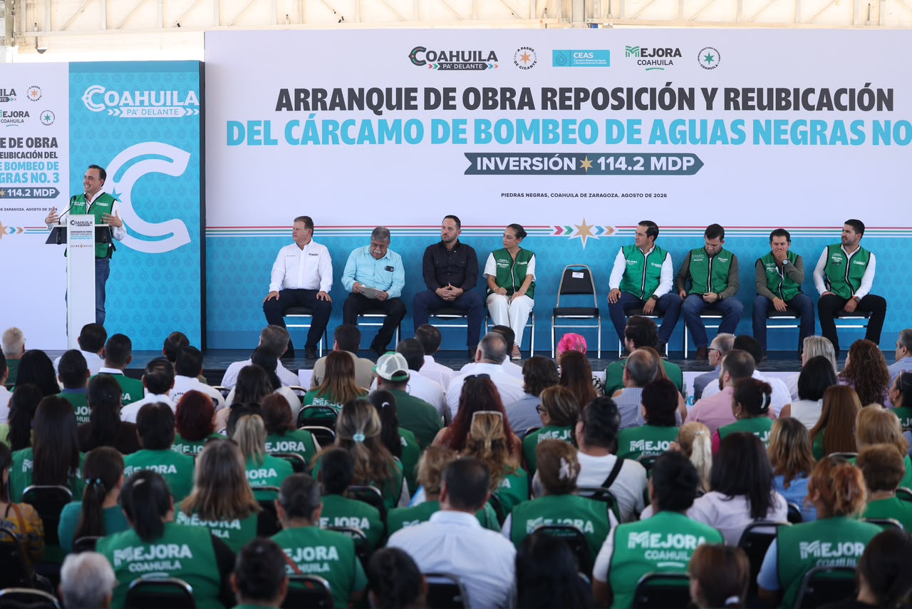 DESTINA MANOLO 155 MDP EN OBRAS A PIEDRAS NEGRAS