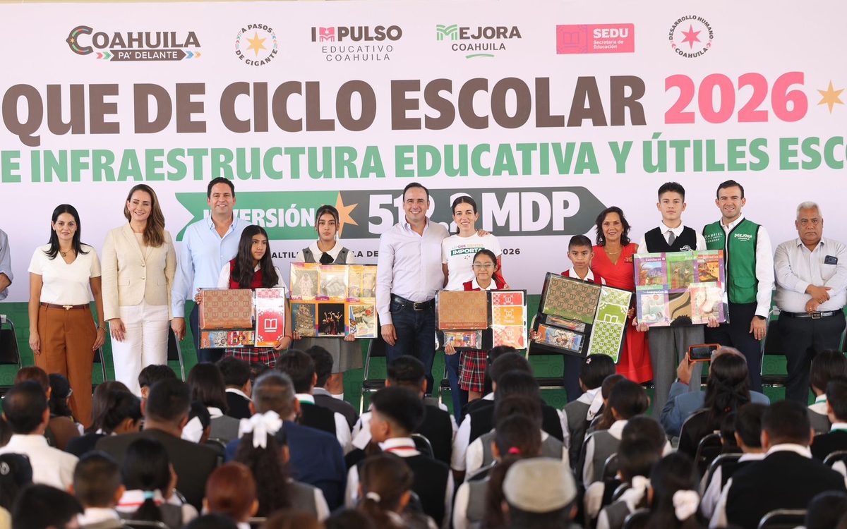 ARRANCA MANOLO PROGRAMA DE ÚTILES ESCOLARES GRATIS