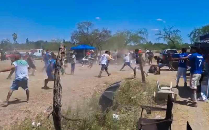 Final de fútbol termina en riña
