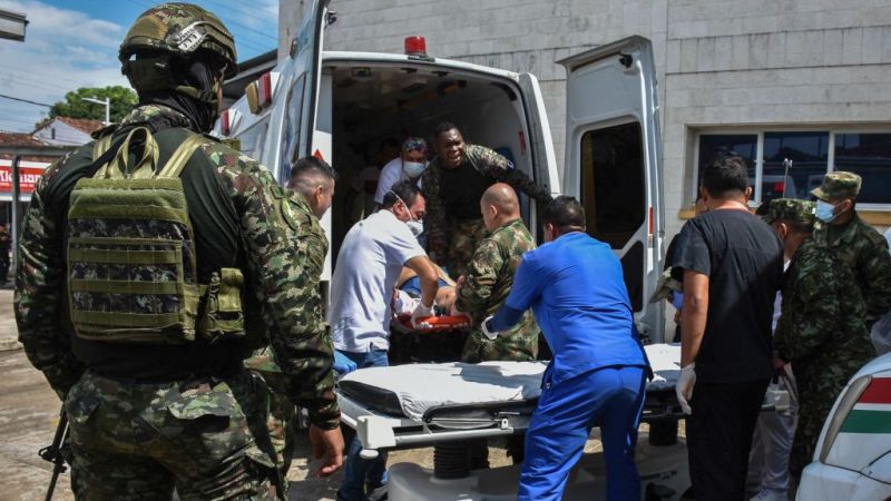Lesiona militar a 2 en canje de armas