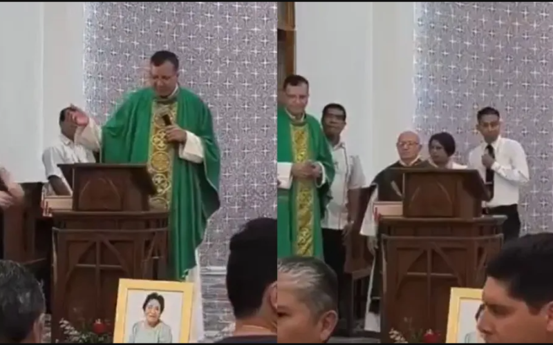 Terror en misa por balacera en Sinaloa