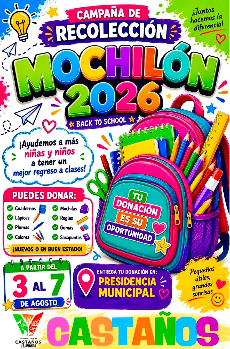 Invita Yesica Sifuentes a participar en el Mochilón 2026
