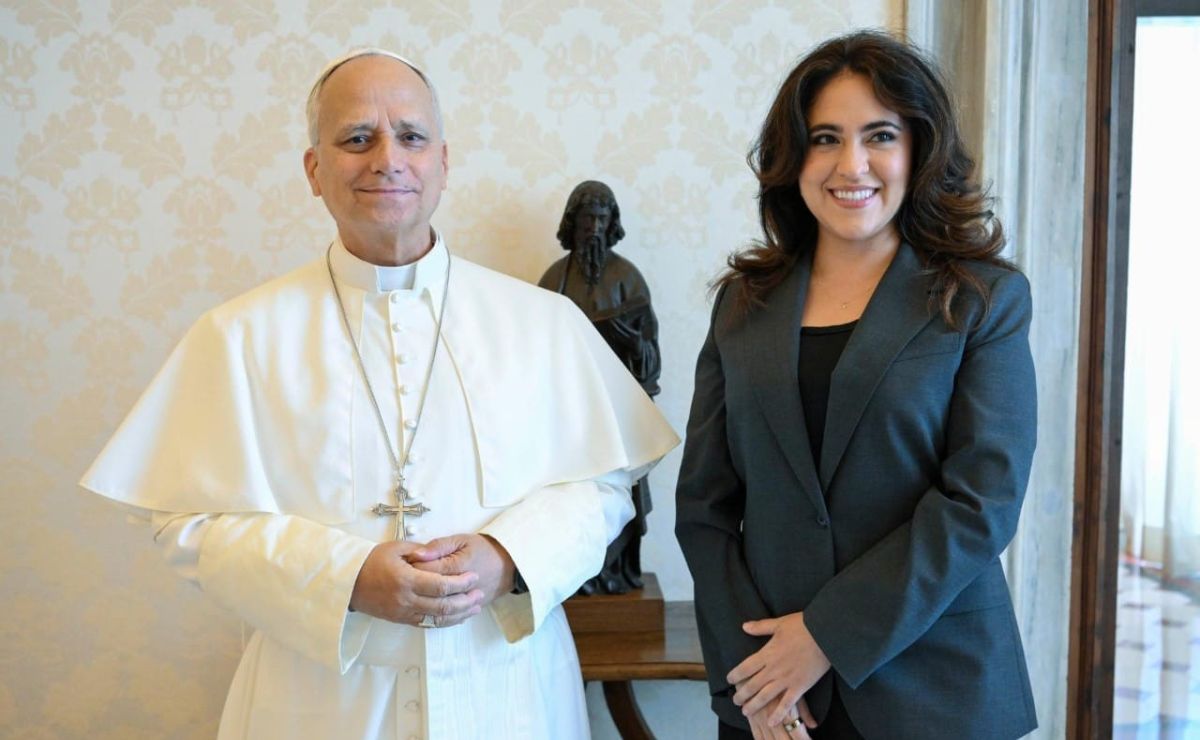 Papa León XIV sostiene reunión con la mexicana María Montserrat Alvarado