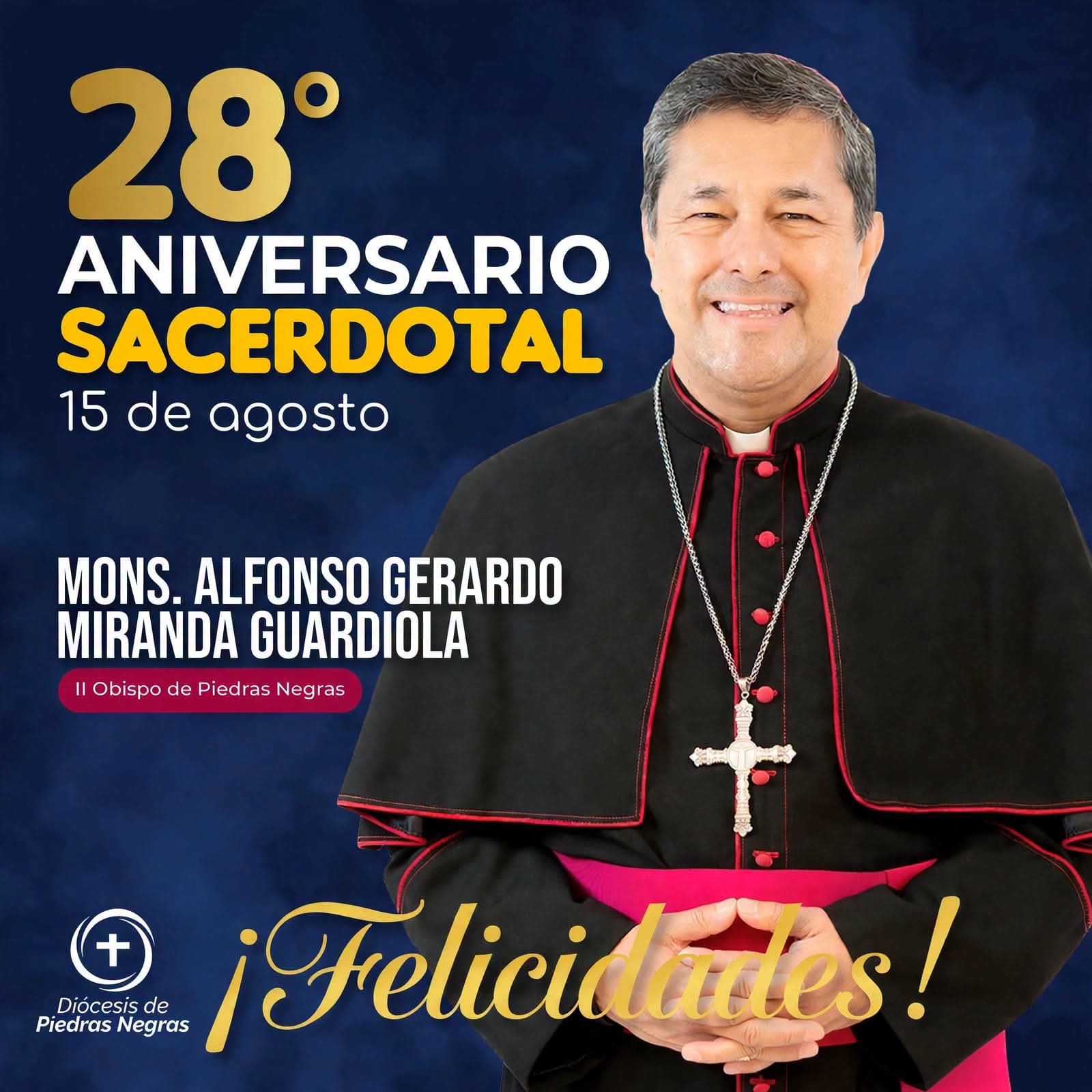 Celebran aniversario del obispo Miranda