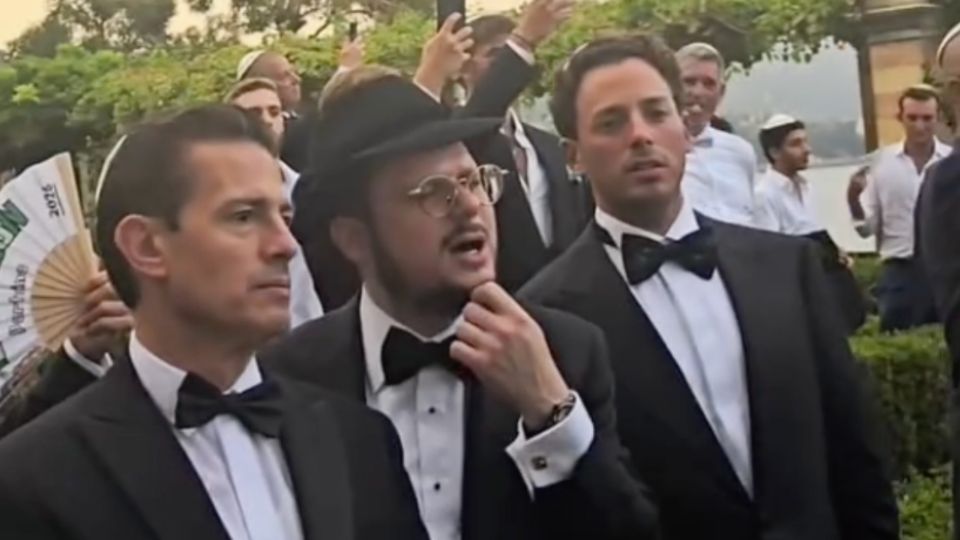 Captan a Peña Nieto en una boda con empresario israelí