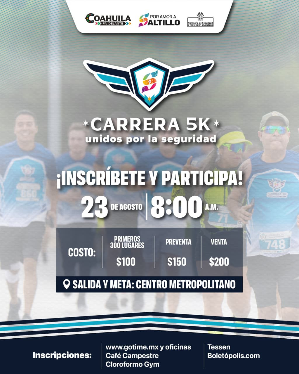 Falta poco para la carrera 5K Unidos por la Seguridad