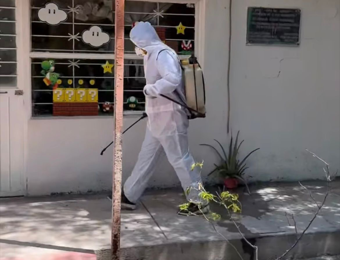 Concluye limpieza y fumigación en escuelas de San Buenaventura
