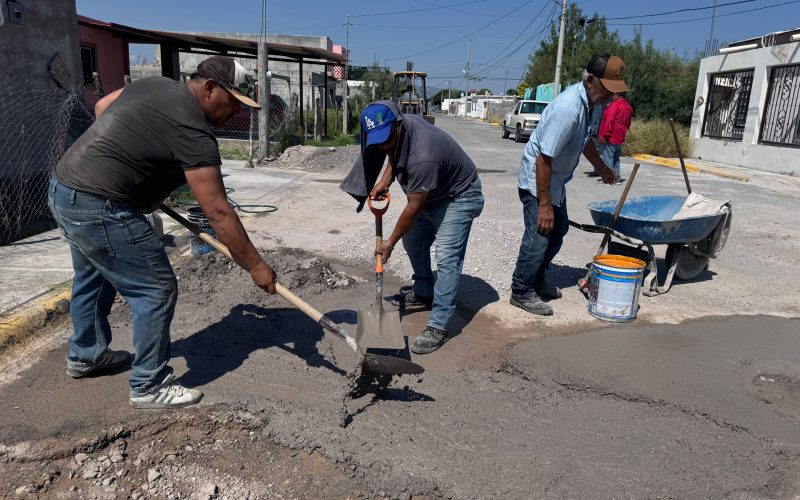 Santa Buenaventura mantiene trabajos de reparación de calles