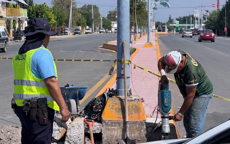 Inician instalación de semáforosen cruce de San Buenaventura