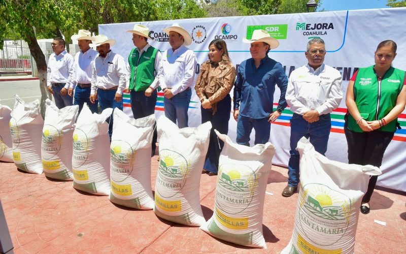 Entregan semilla de avena forrajera a productores