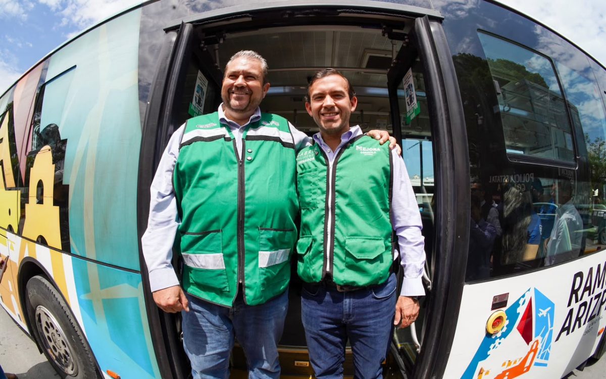 Supervisan Tomás Gutiérrez y Gabriel Elizondo la Ruta Estudiantil Gratuita