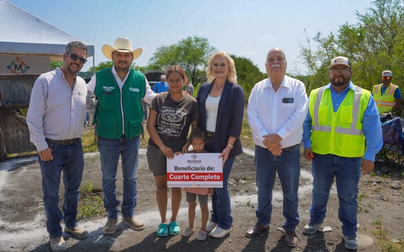 Inicia Laura Jiménez acciones de cuartos completos para brindar hogares dignos a familias de Múzquiz