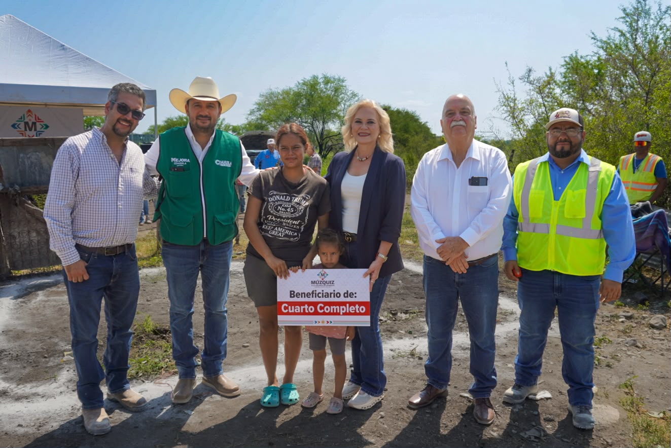 Inicia Laura Jiménez acciones de cuartos completos para brindar hogares dignos a familias de Múzquiz