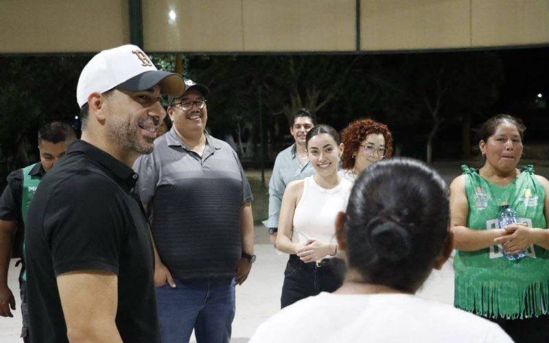 Ximena Villarreal lleva actividades deportivas al Ejido La Palma