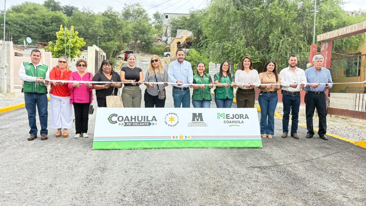 Invierte Monclova 2.8 mdp en pavimentación de calles
