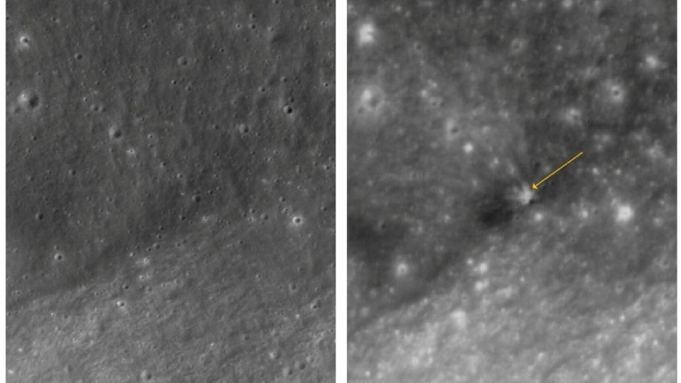 El satélite surcoreano Danuri obtiene fotos de antes y después del choque del cohete de SpaceX con la Luna
