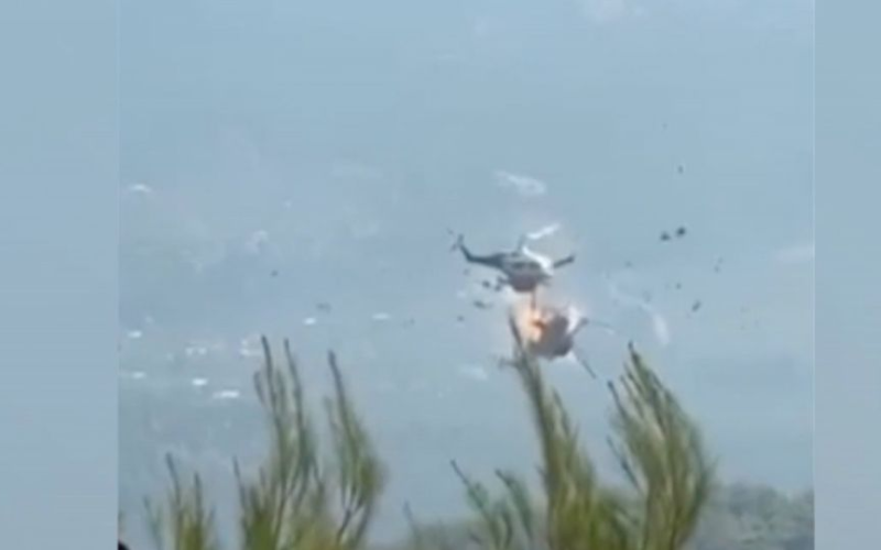 Accidente aéreo deja dos personas sin vida durante incendio en Grecia