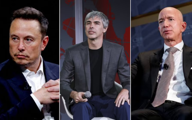 Elon Musk, los creadores de Google y Jeff Bezos: el top 5 de millonarios más poderosos del mundo