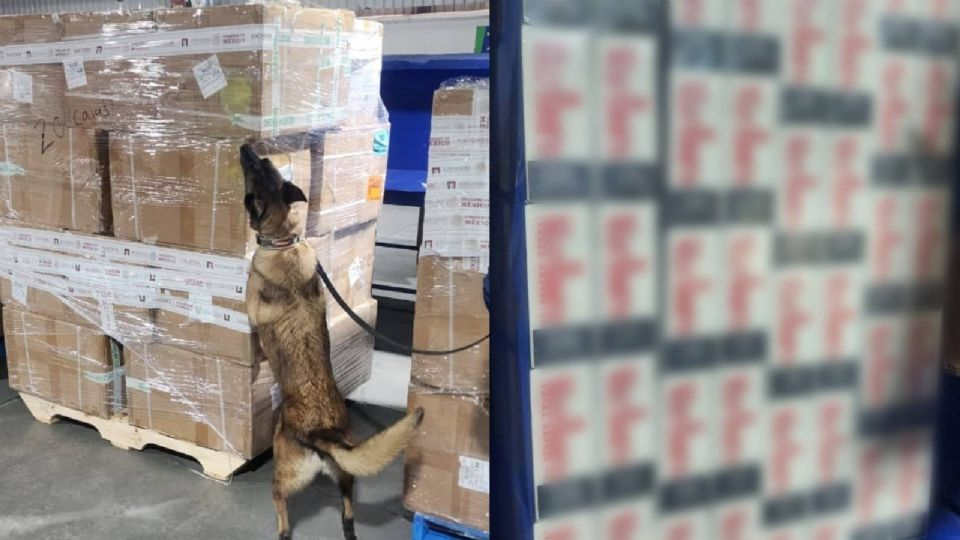 Incautan más de 2 millones de cigarros de procedencia ilícita en el AICM en cargamento trasladado desde Bangkok