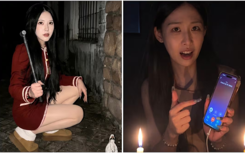 Muer3 influencer china Jiang Xiaorou a los 24 años en accidente en auto; documentaba contenido paranormal