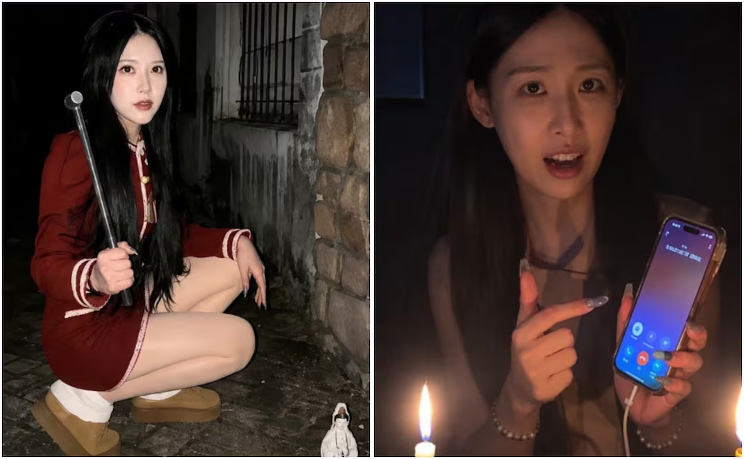 Muer3 influencer china Jiang Xiaorou a los 24 años en accidente en auto; documentaba contenido paranormal