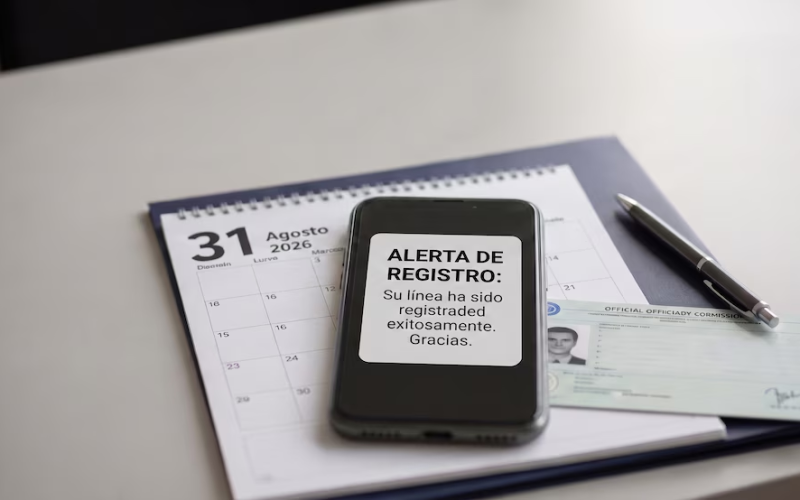 Registro de líneas: ¿Qué números tienen como fecha límite el 31 de agosto?