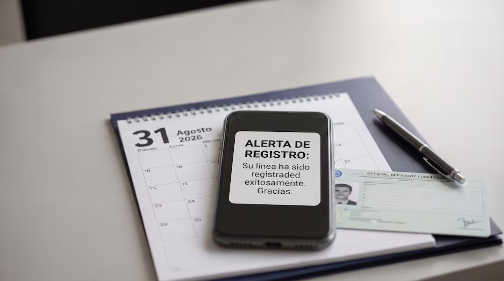 Registro de líneas: ¿Qué números tienen como fecha límite el 31 de agosto?