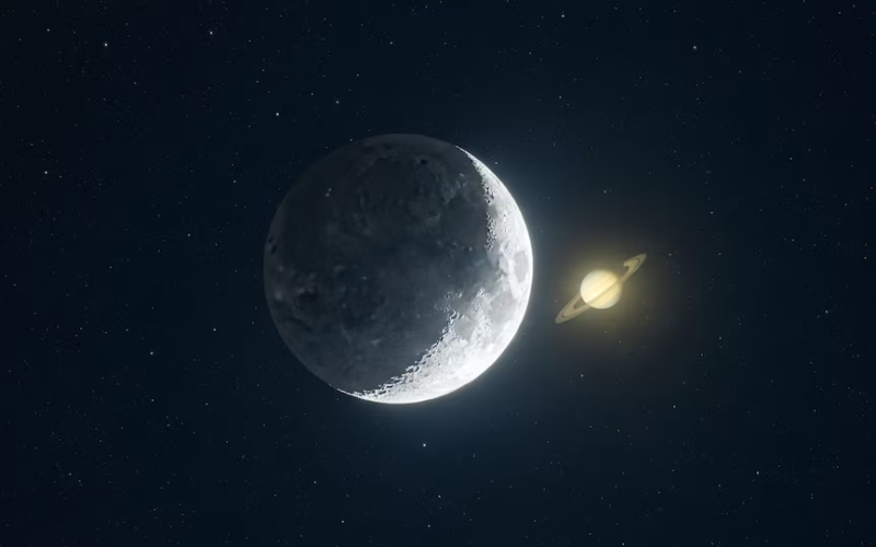 Luna y Saturno se unen en el cielo esta noche: cómo y a qué hora verlos desde México