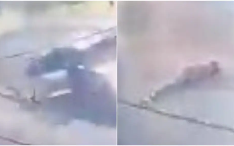 (VIDEO) Mujer se lanza de un automóvil en movimiento para escapar de su pareja en Nezahualcóyotl