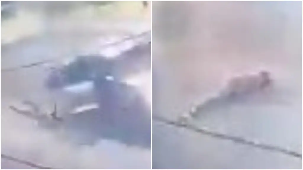 (VIDEO) Mujer se lanza de un automóvil en movimiento para escapar de su pareja en Nezahualcóyotl